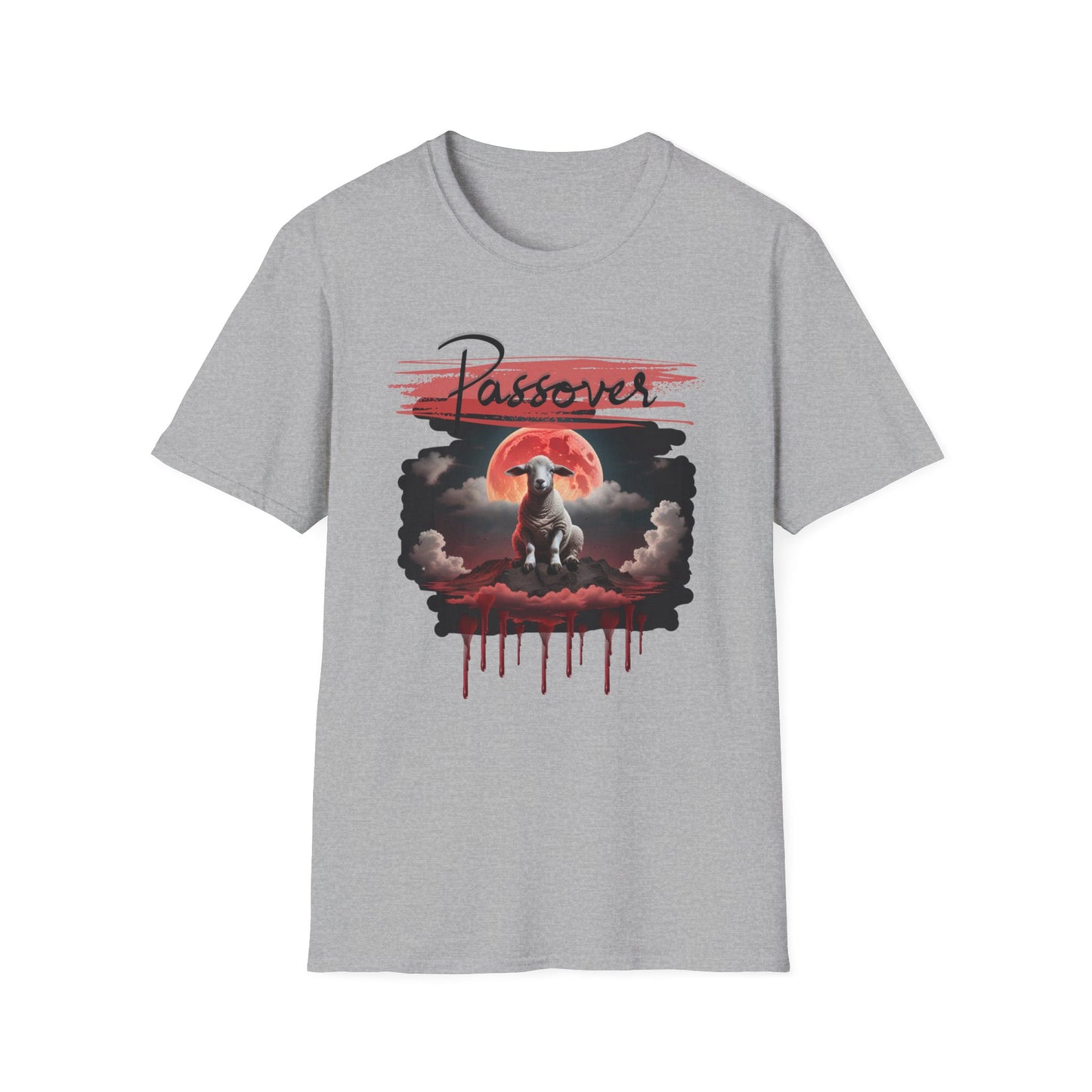 Passover Soft-style Black Font T-Shirt