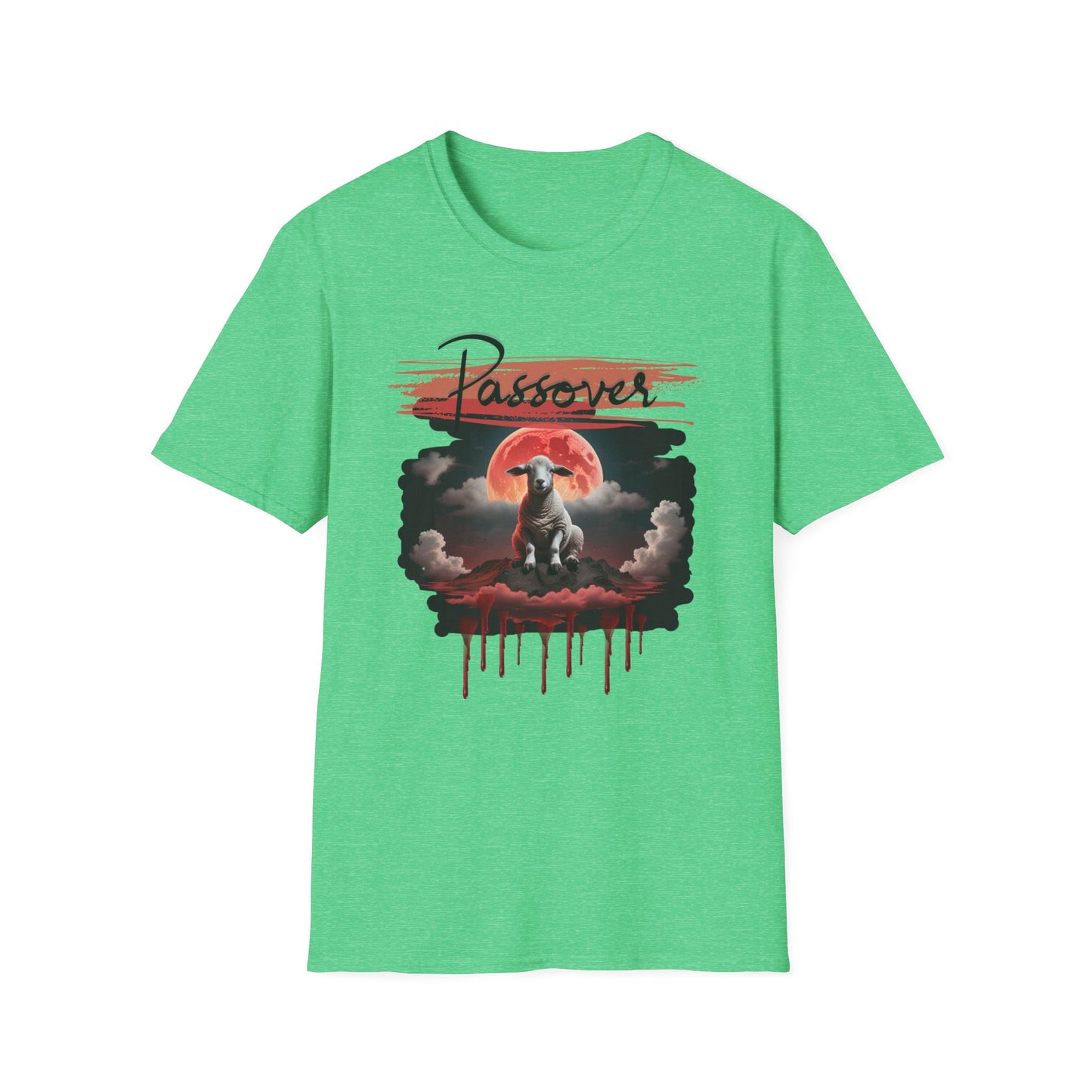 Passover Soft-style Black Font T-Shirt