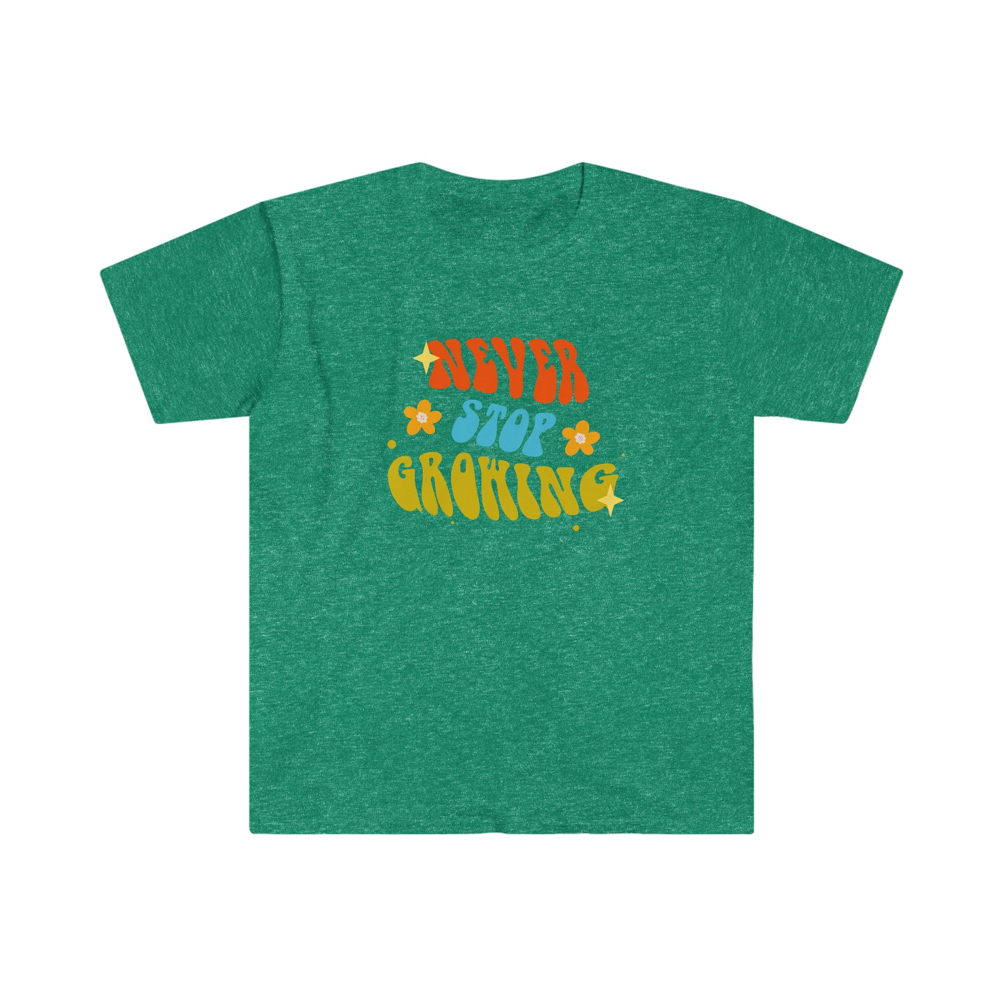 Never Stop Growing 100% Cotton Softstyle T-Shirt