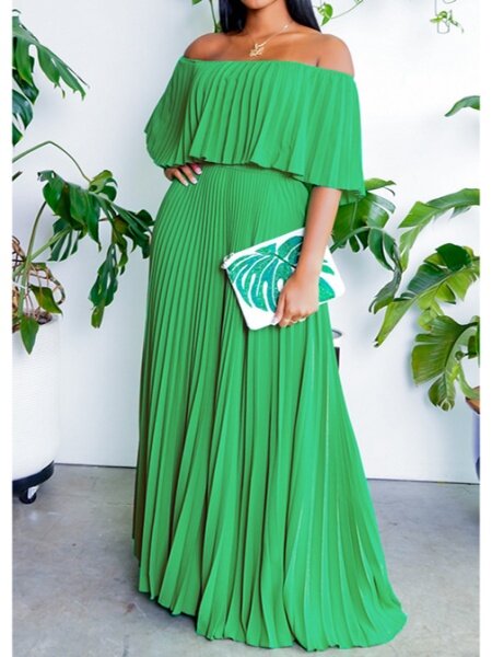 Flounted Hem Dress