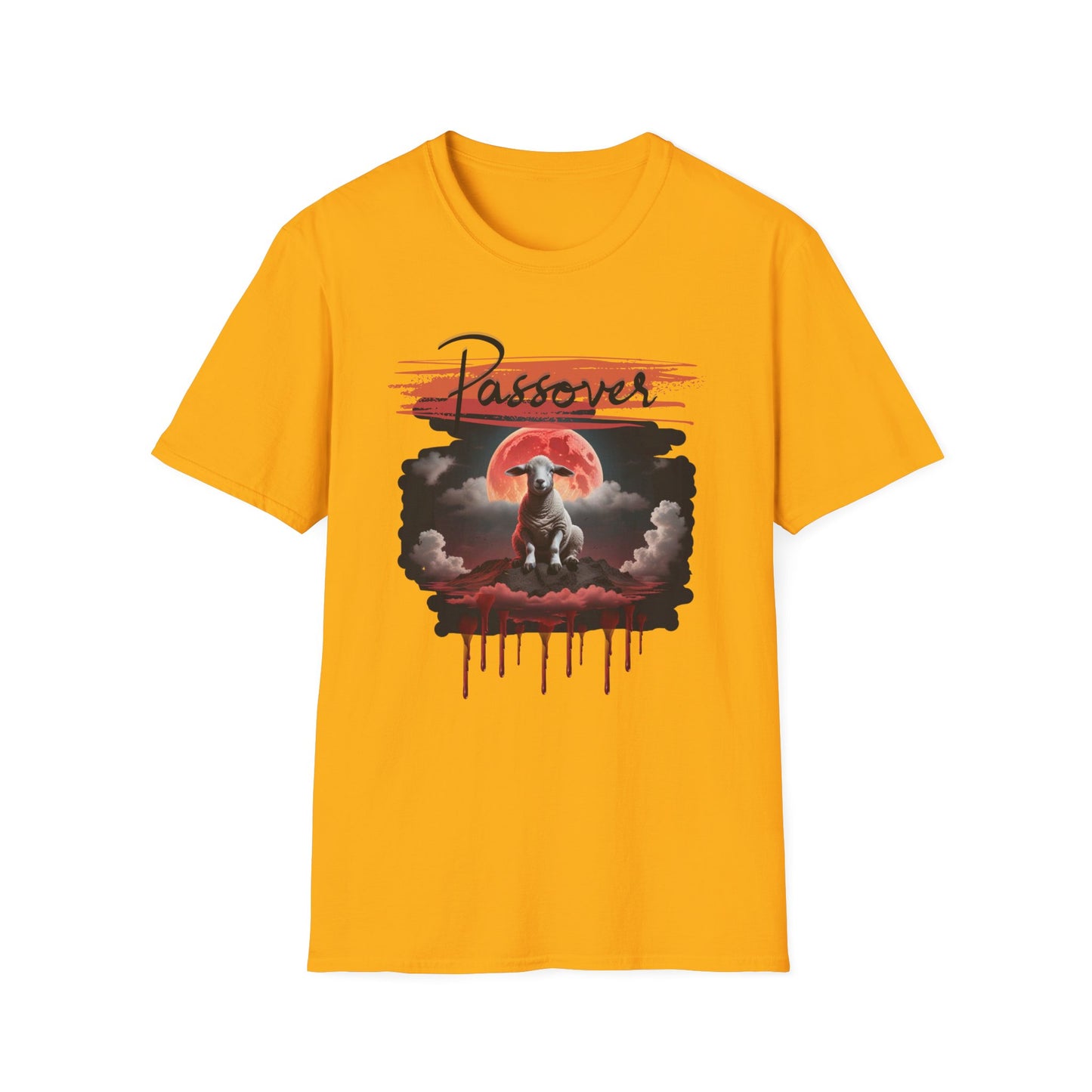 Passover Soft-style Black Font T-Shirt