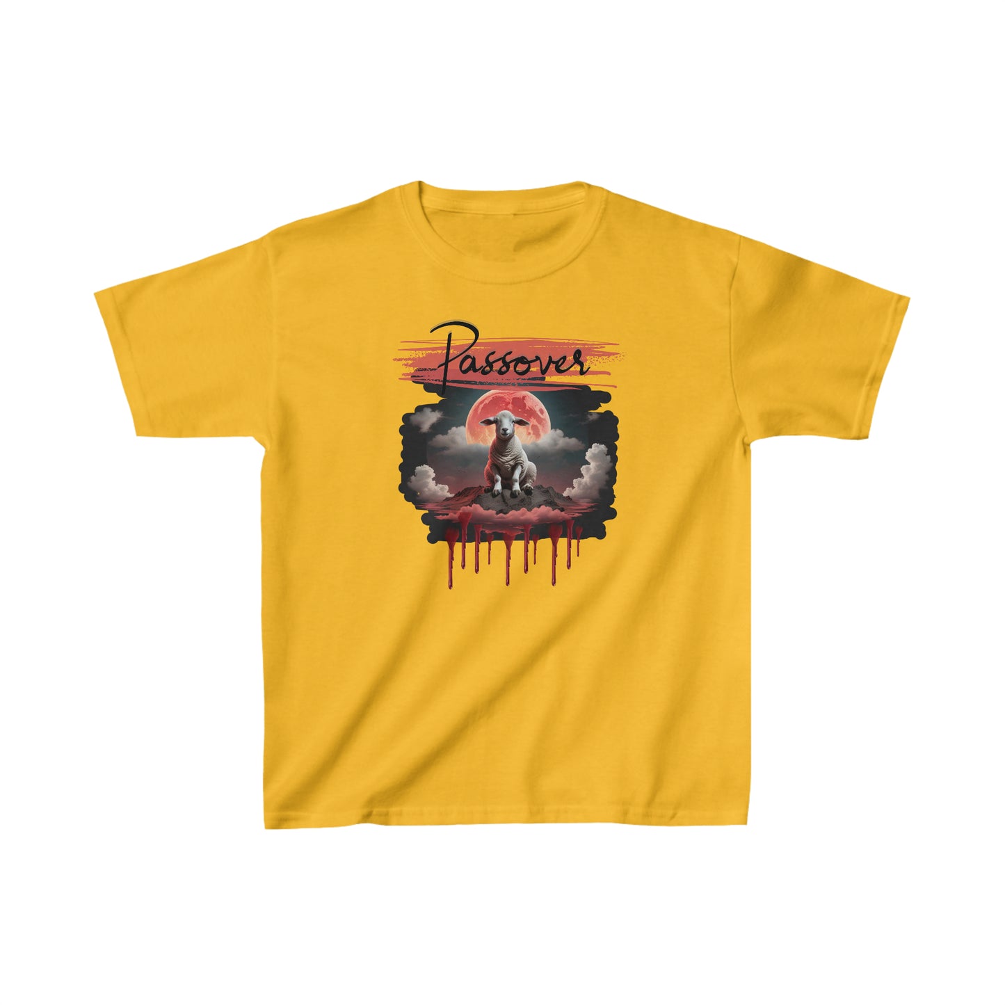 Youth Boys Passover soft style t-shirt black font