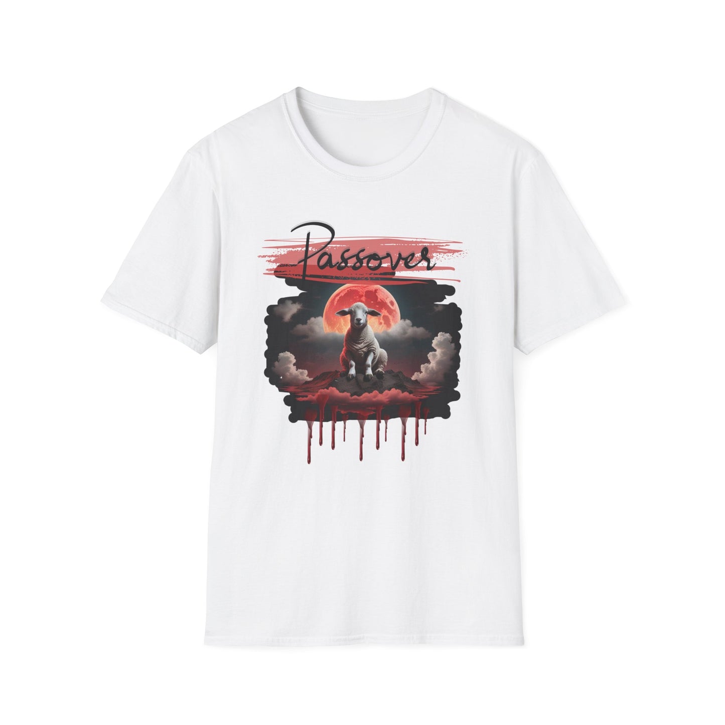 Passover Soft-style Black Font T-Shirt