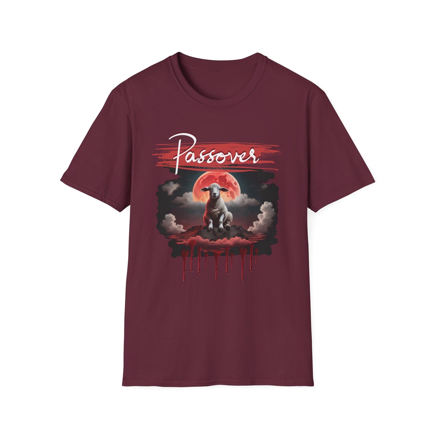Passover Soft-style White Font T-Shirt
