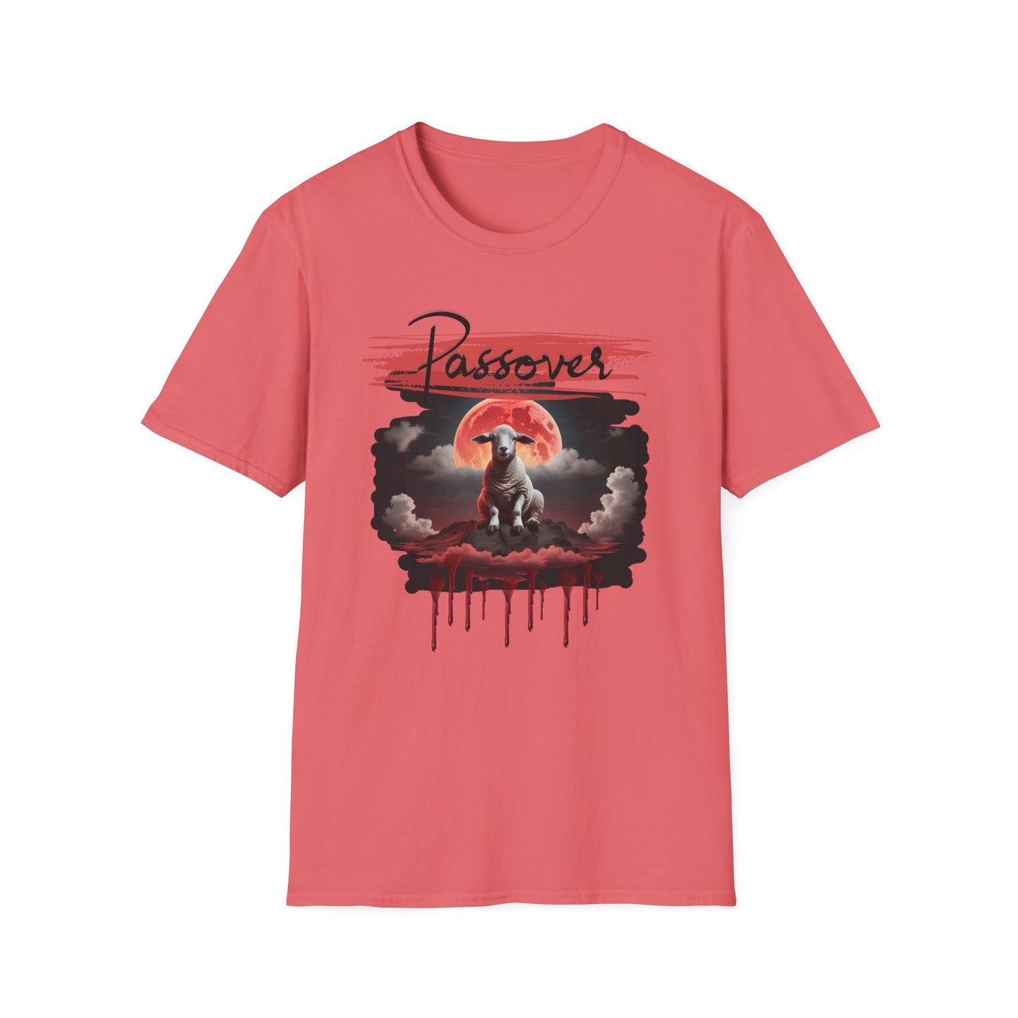 Passover Soft-style Black Font T-Shirt