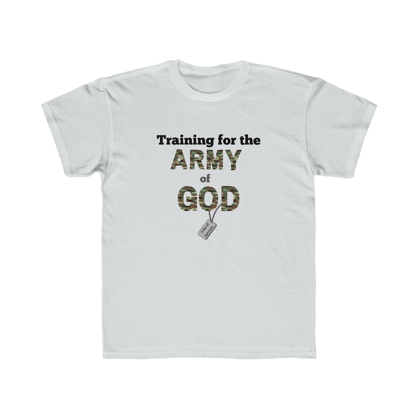 Training for the Army of God Kids Custom made Regular Fit Tee