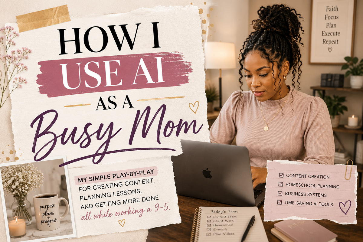 FREE- HOW TO USE AI AS A BUSY MOM GUIDE