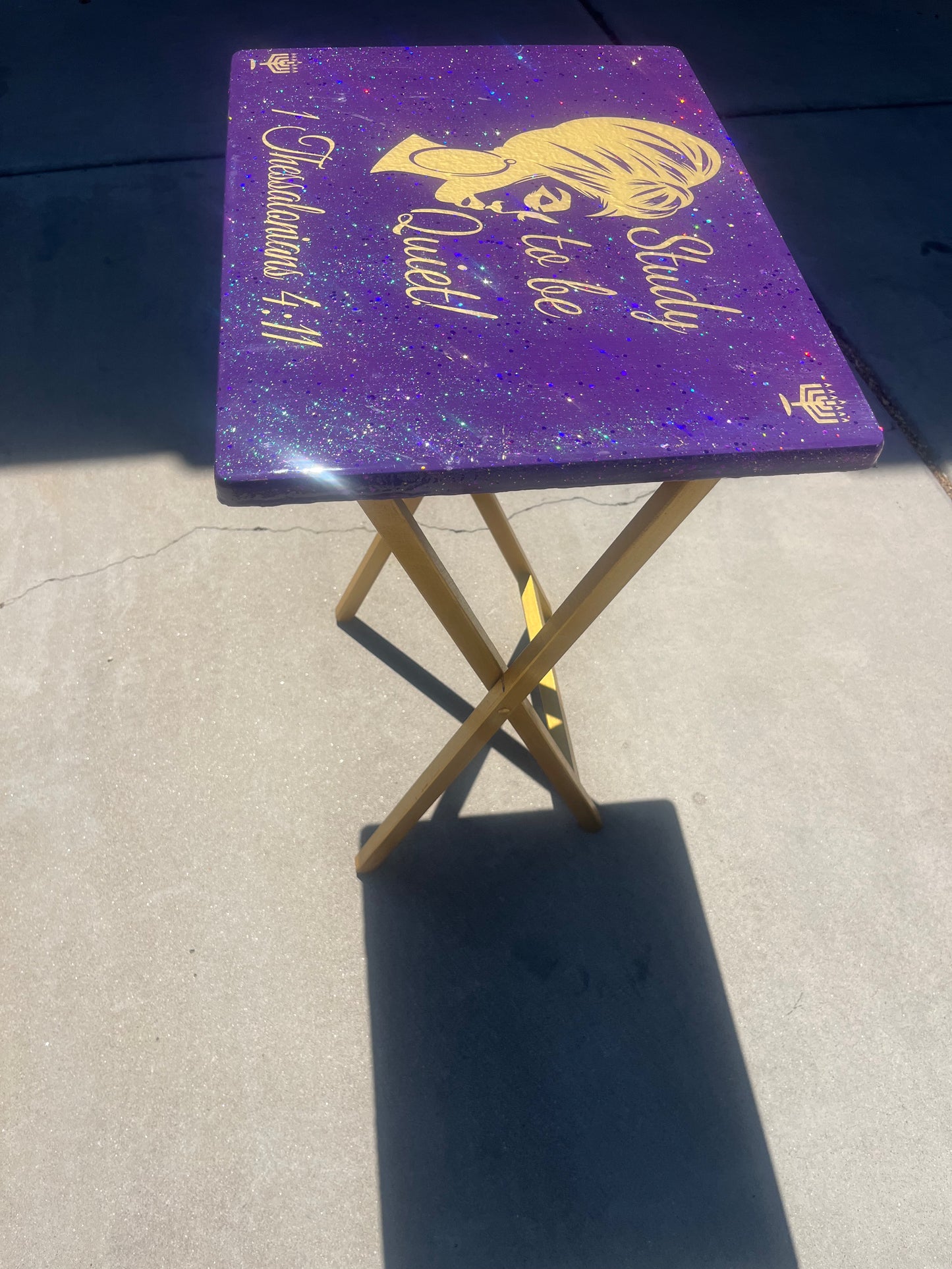 Study To Be Quiet Customized Folding Table