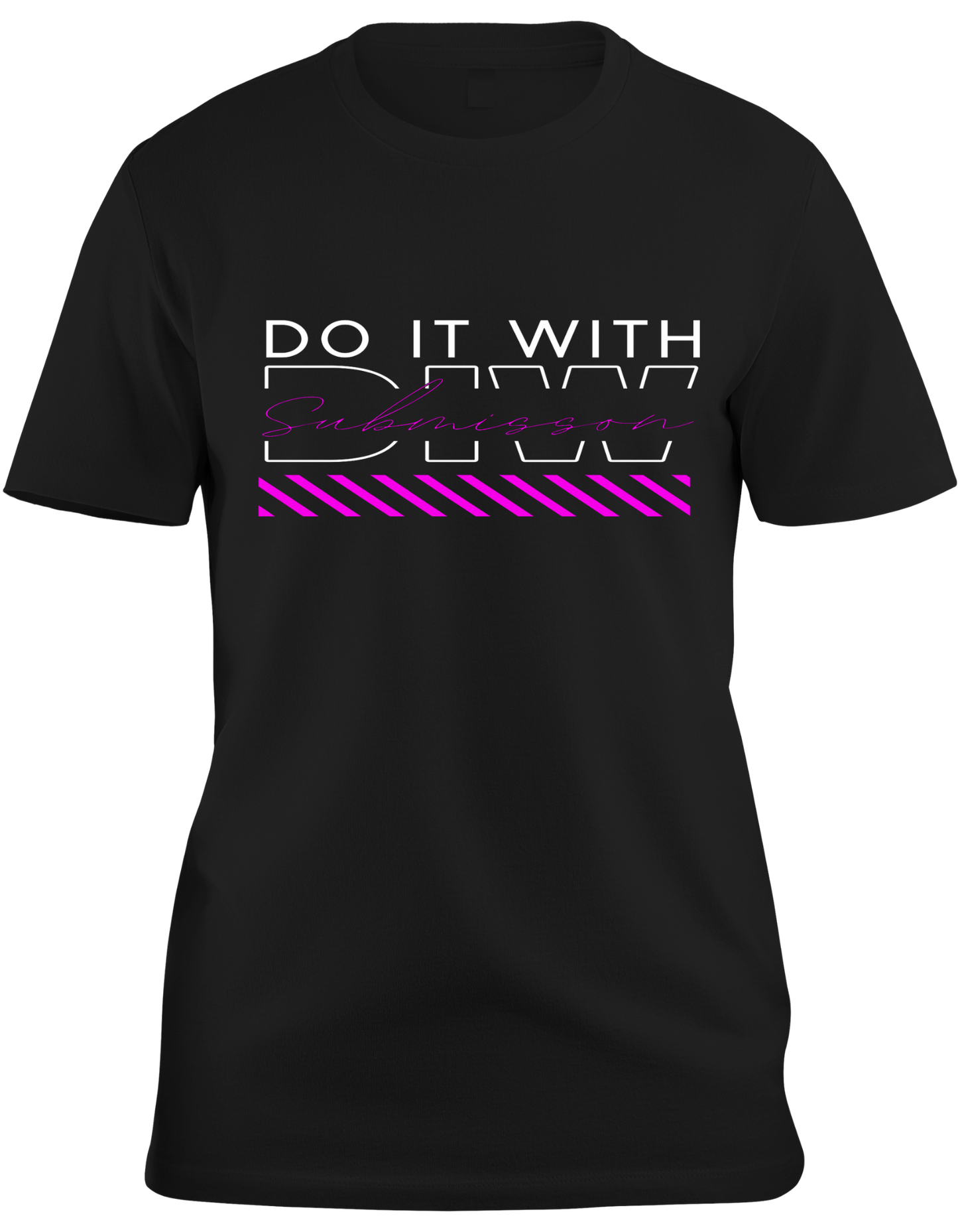 Do It With Submission Black 100% Cotton Soft T-shirt