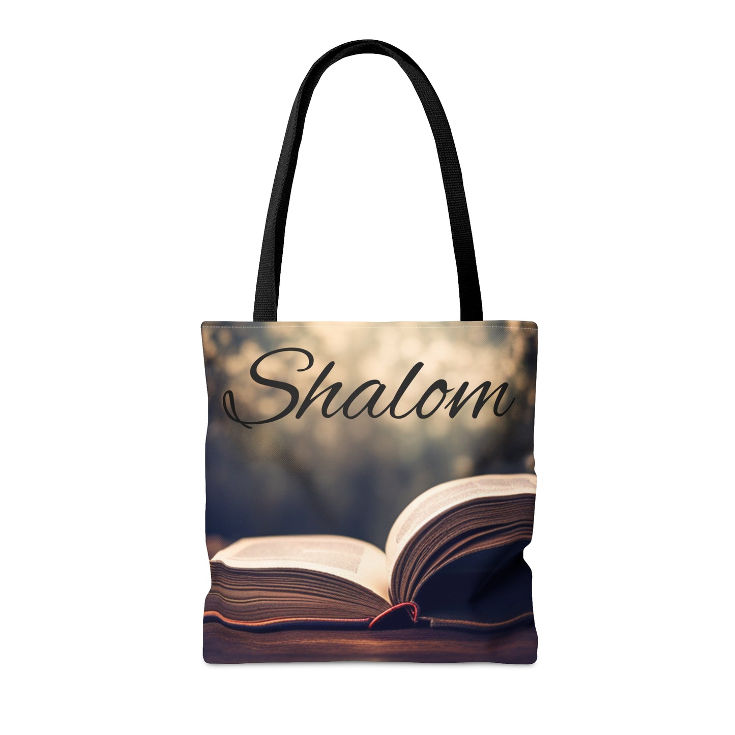 Shalom Happy Sabbath Tote Bag