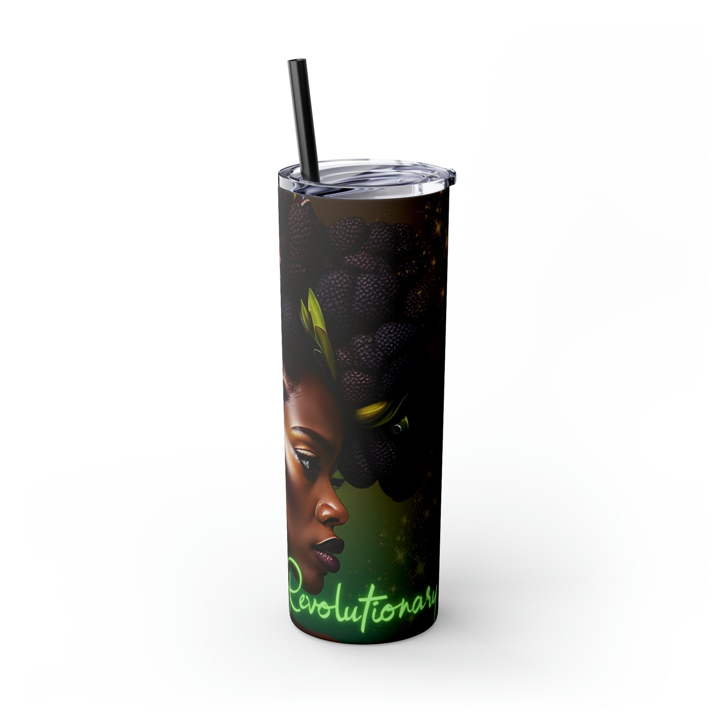 REVOLUTIONARY WOMAN Skinny Tumbler with Straw, 20oz