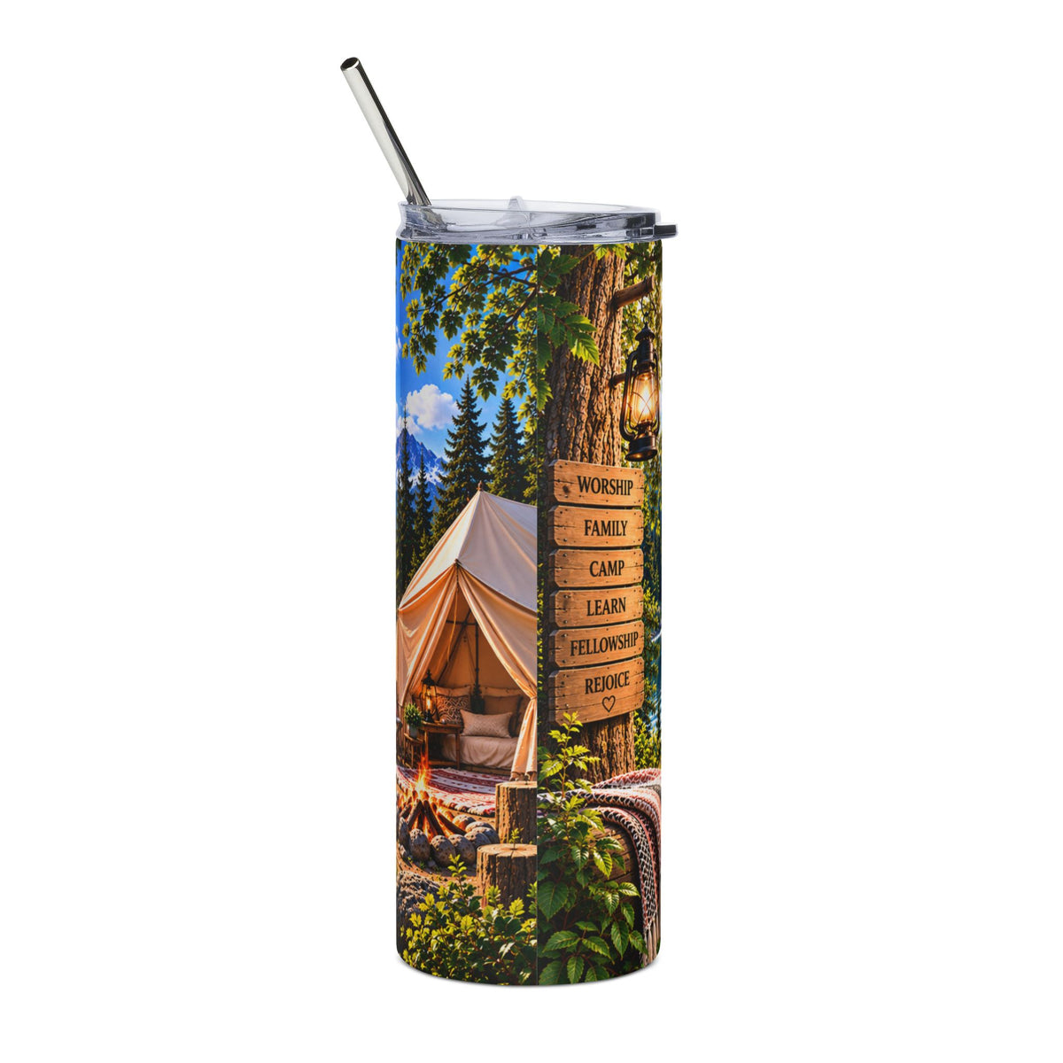 Tabernacles 2026 "Glamping" Stainless Steel 20oz Travel Cup