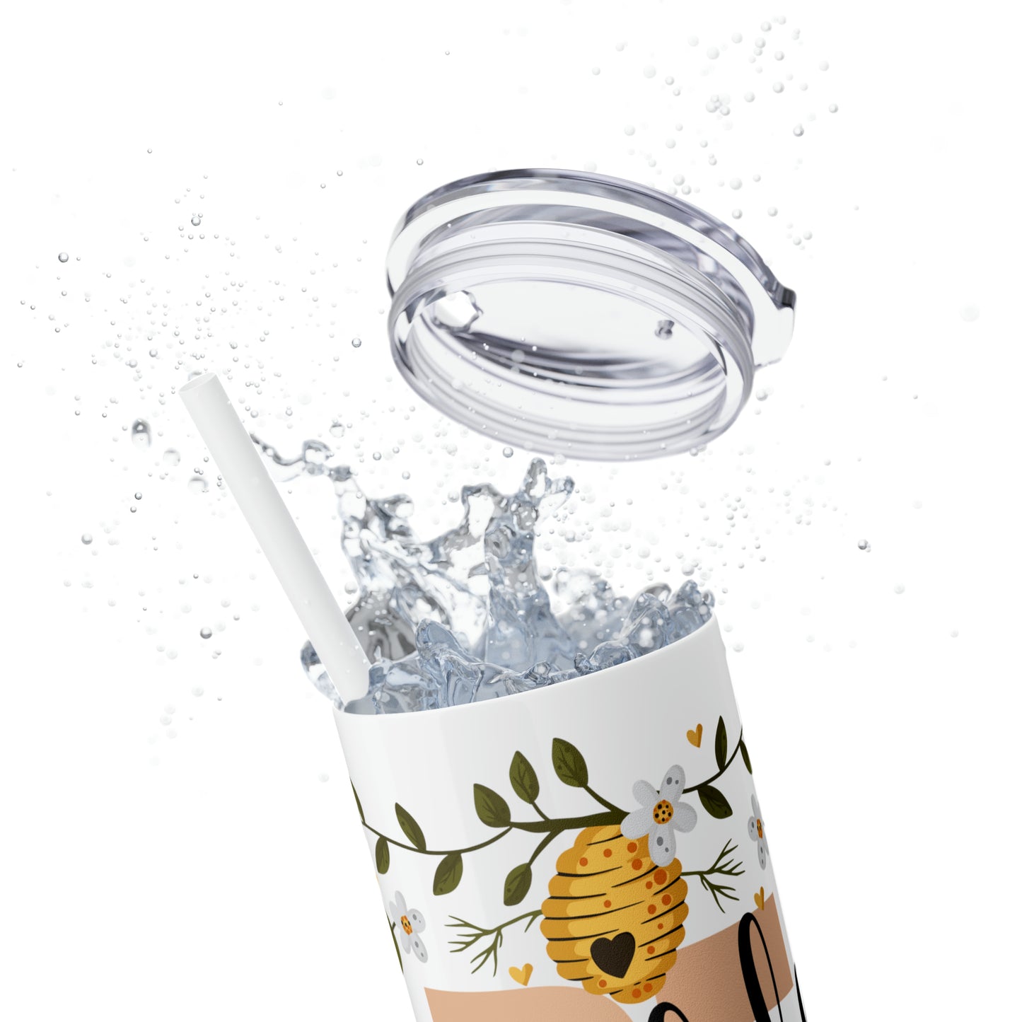 Be Humble Skinny Tumbler with Straw, 20oz