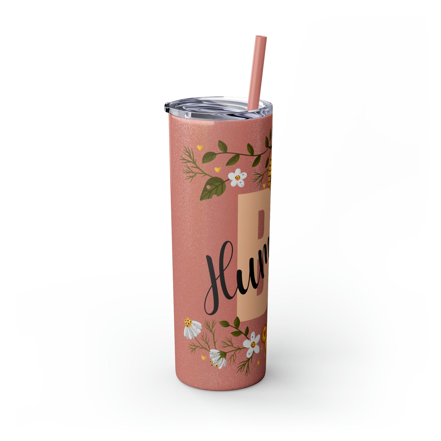 Be Humble Skinny Tumbler with Straw, 20oz