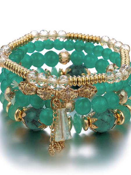 Fringe Multi-Layer Beaded Bracelet