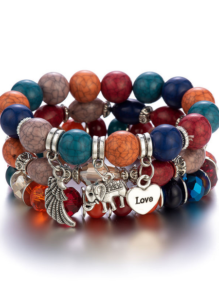 Fringe Multi-Layer Beaded Bracelet