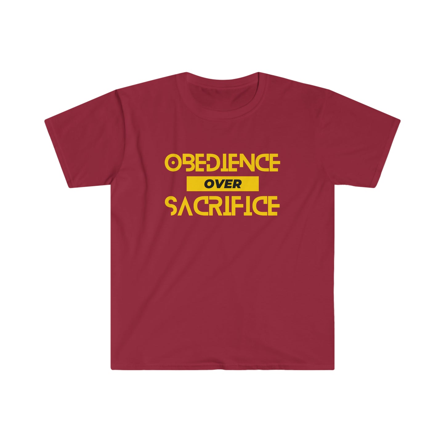 Obedience Over Sacrifice 100% Cotton  Softstyle MenT-Shirt
