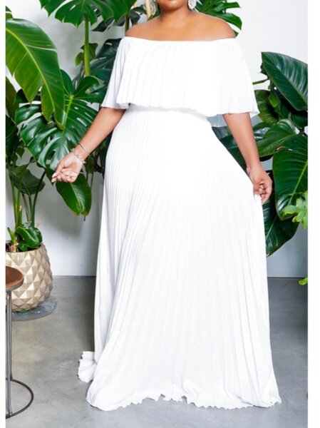 Flounted Hem Dress
