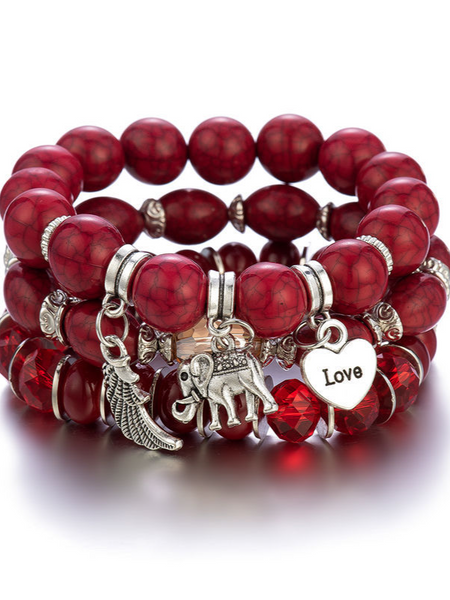 Fringe Multi-Layer Beaded Bracelet