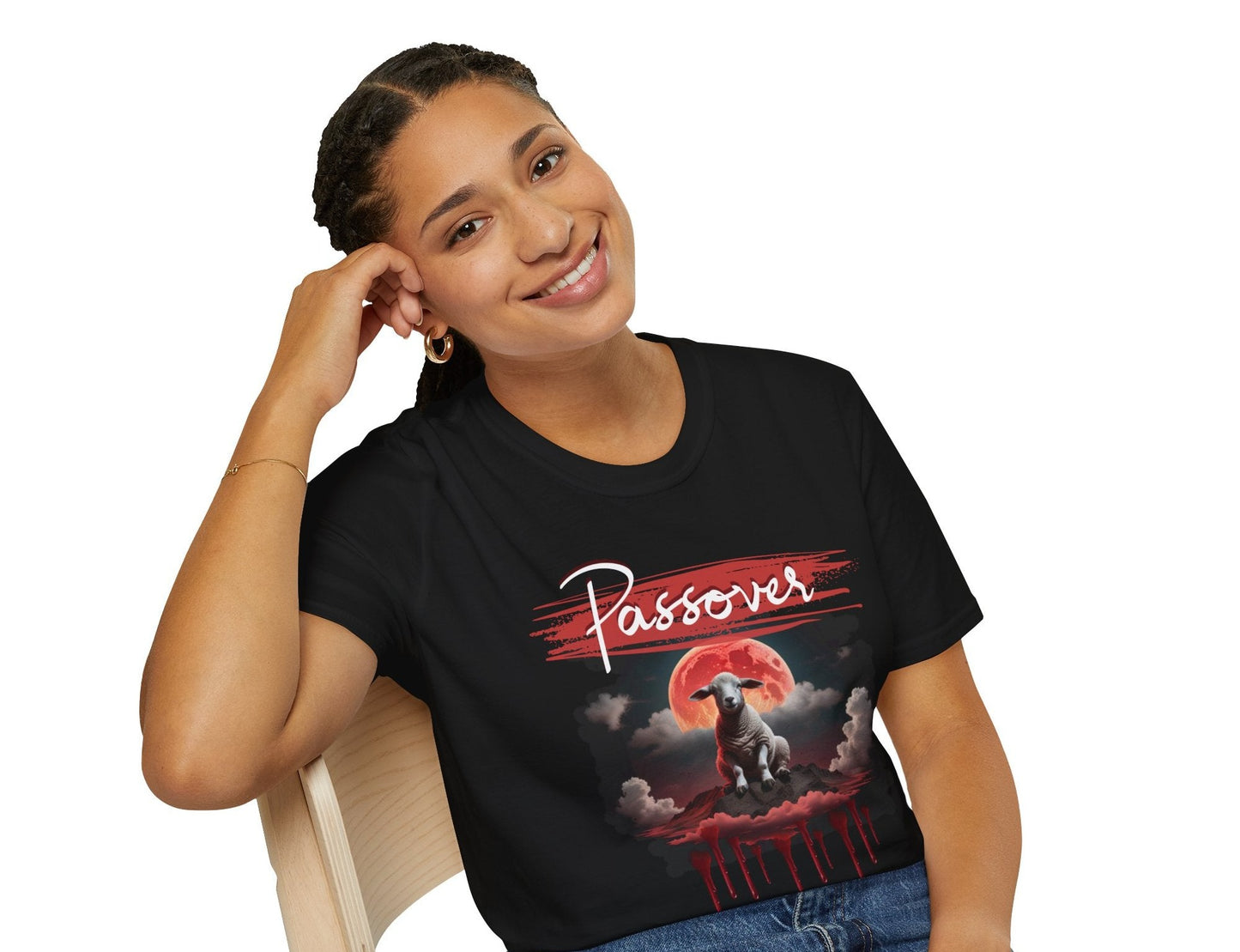 Passover  Soft-style White Font T-Shirt