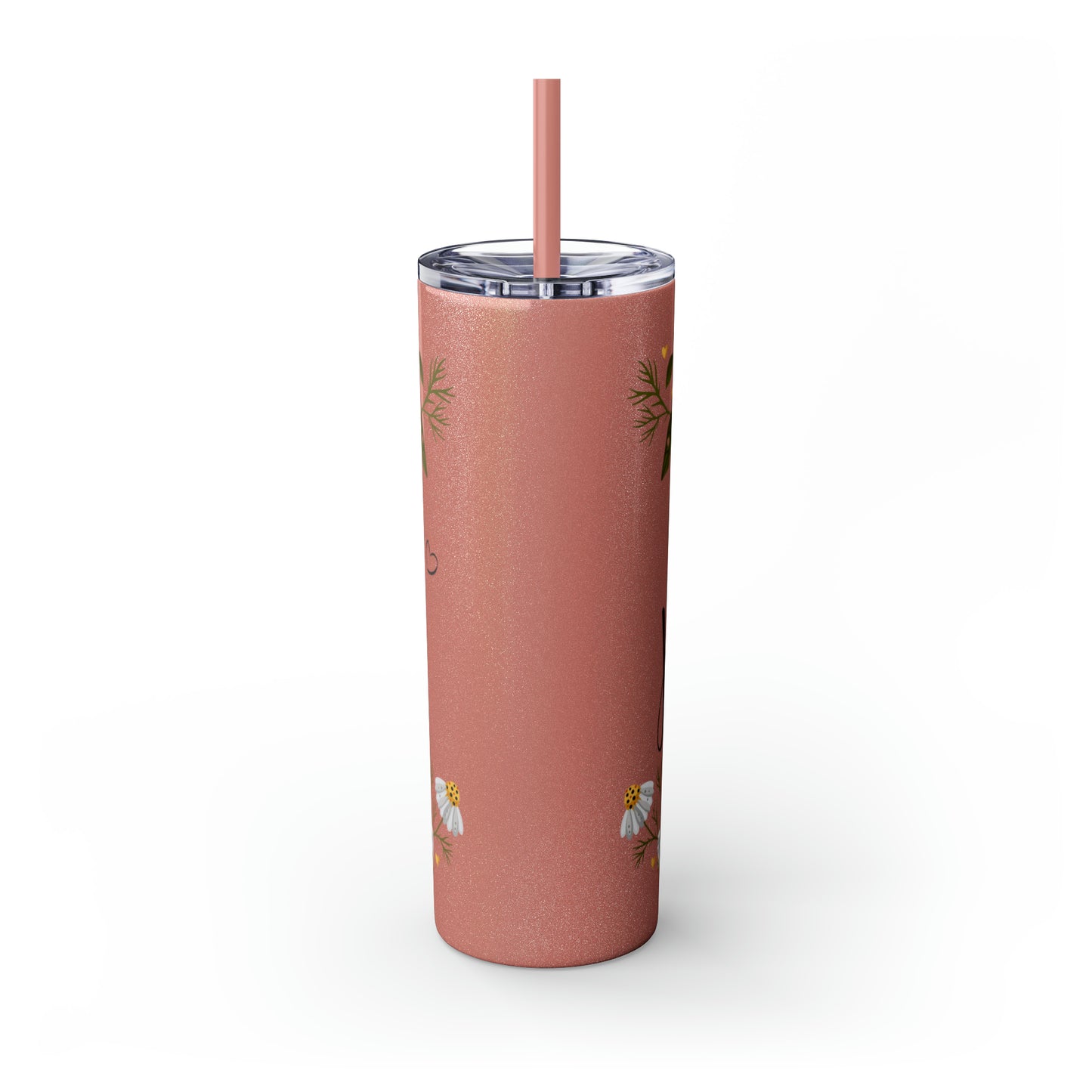 Be Humble Skinny Tumbler with Straw, 20oz