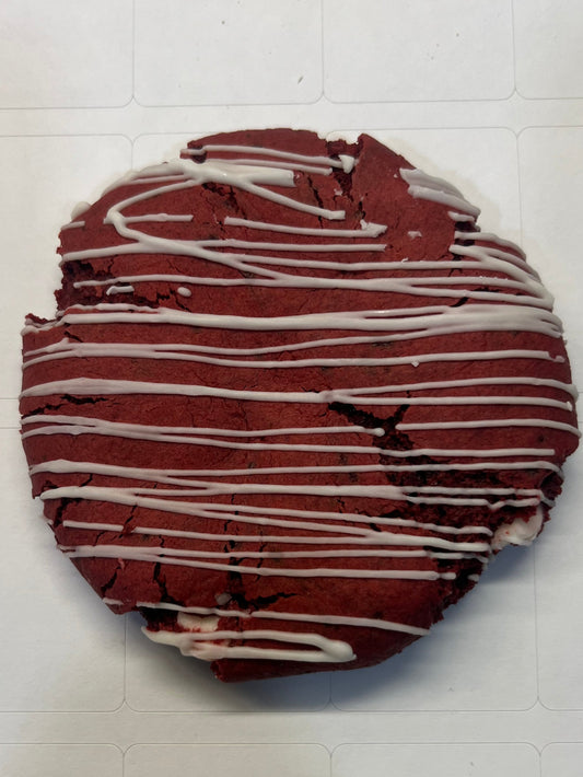 Half Dozen  White Chocolate Red Velvet Gourmet Jumbo Cookies