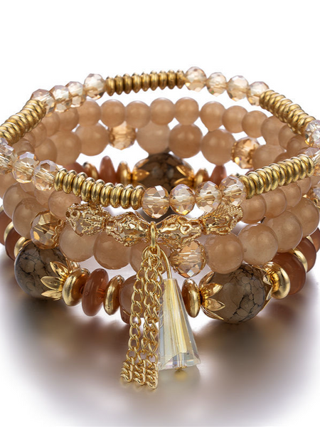 Fringe Multi-Layer Beaded Bracelet