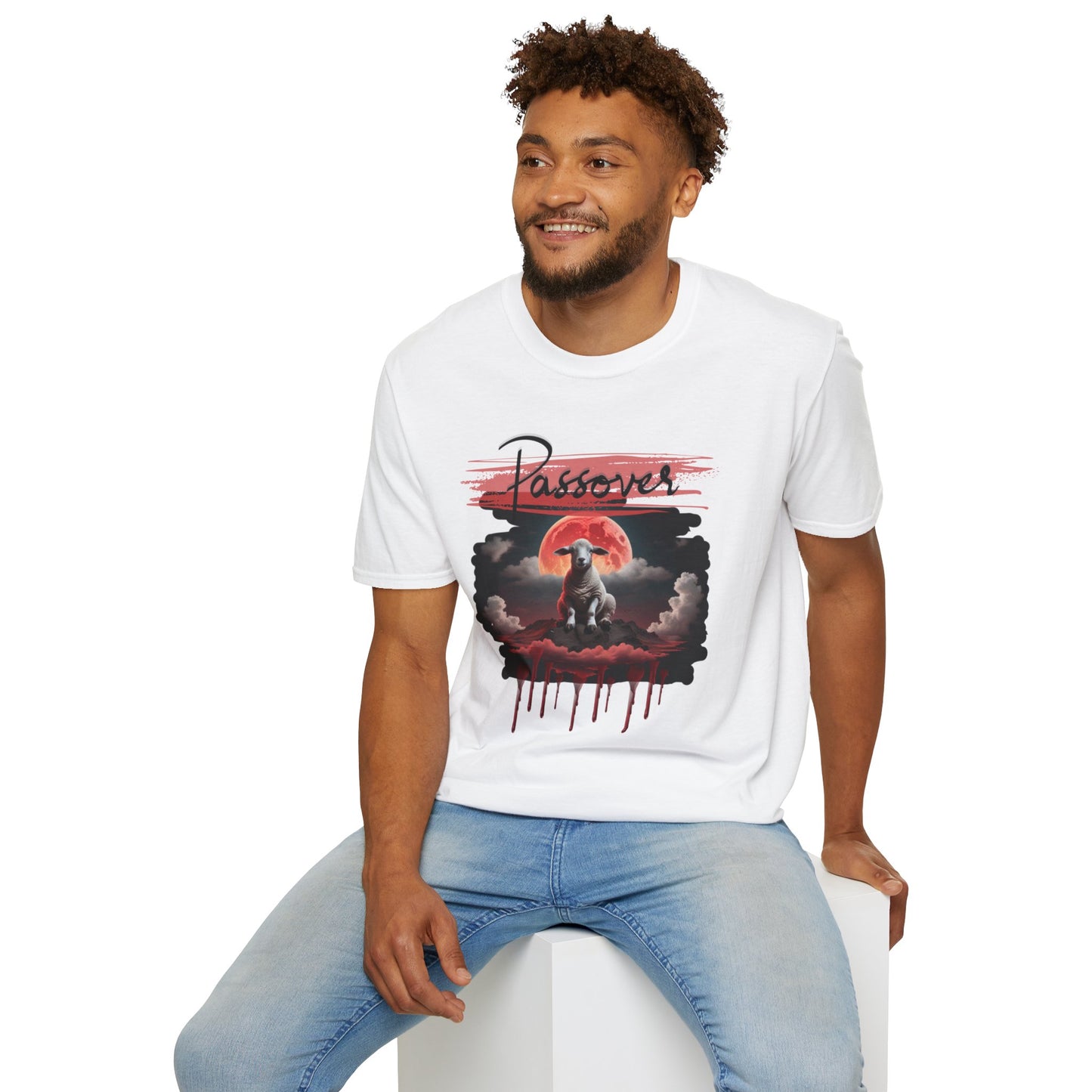 Passover  Soft-style Black Font  T-Shirt