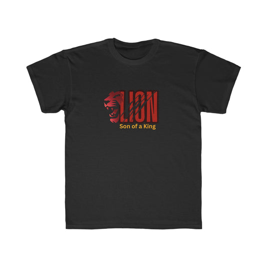 LION Son of a King Kids Custom made Regular Fit Tee