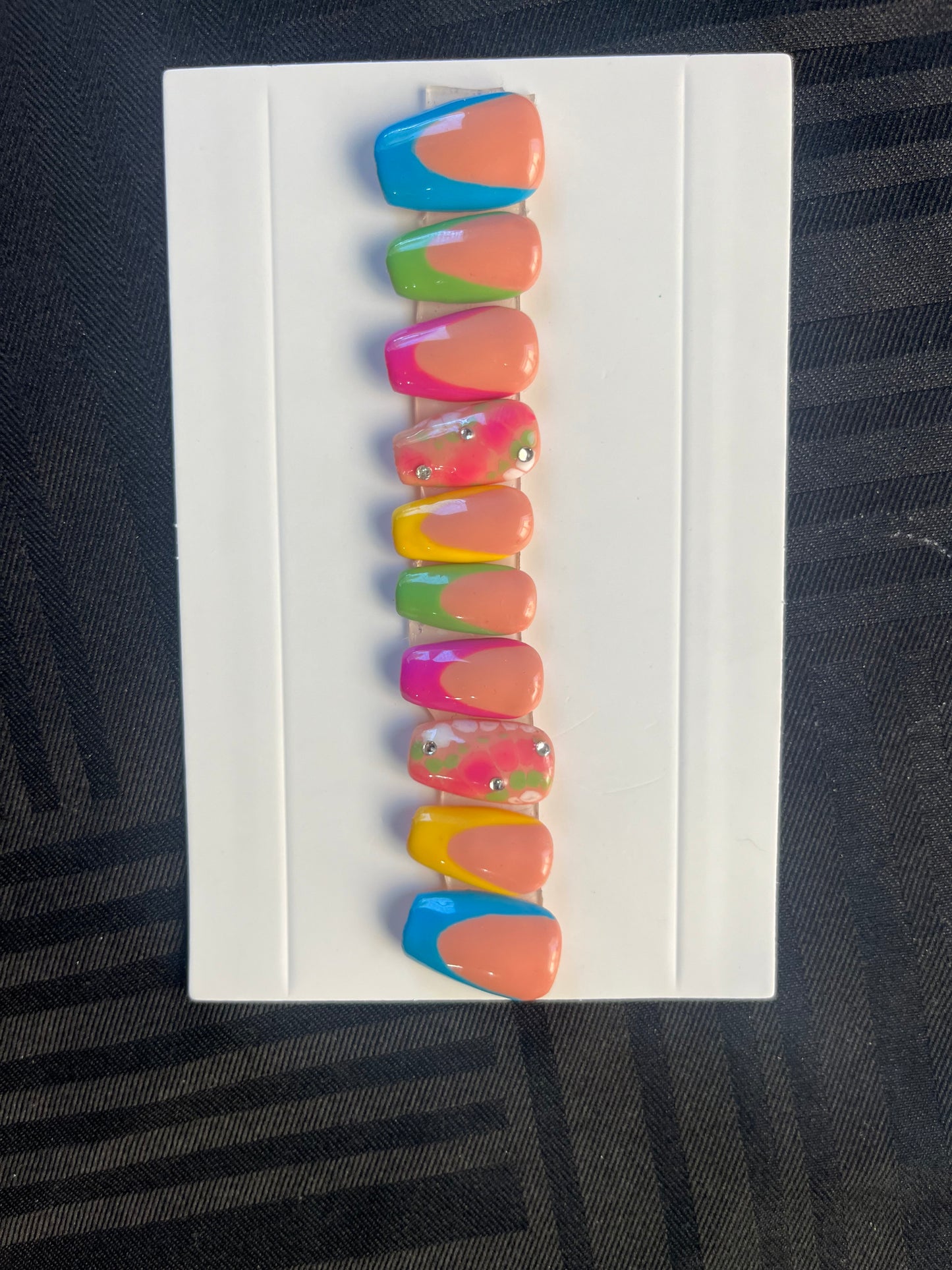 Very Berry Burst Colorful Press on set