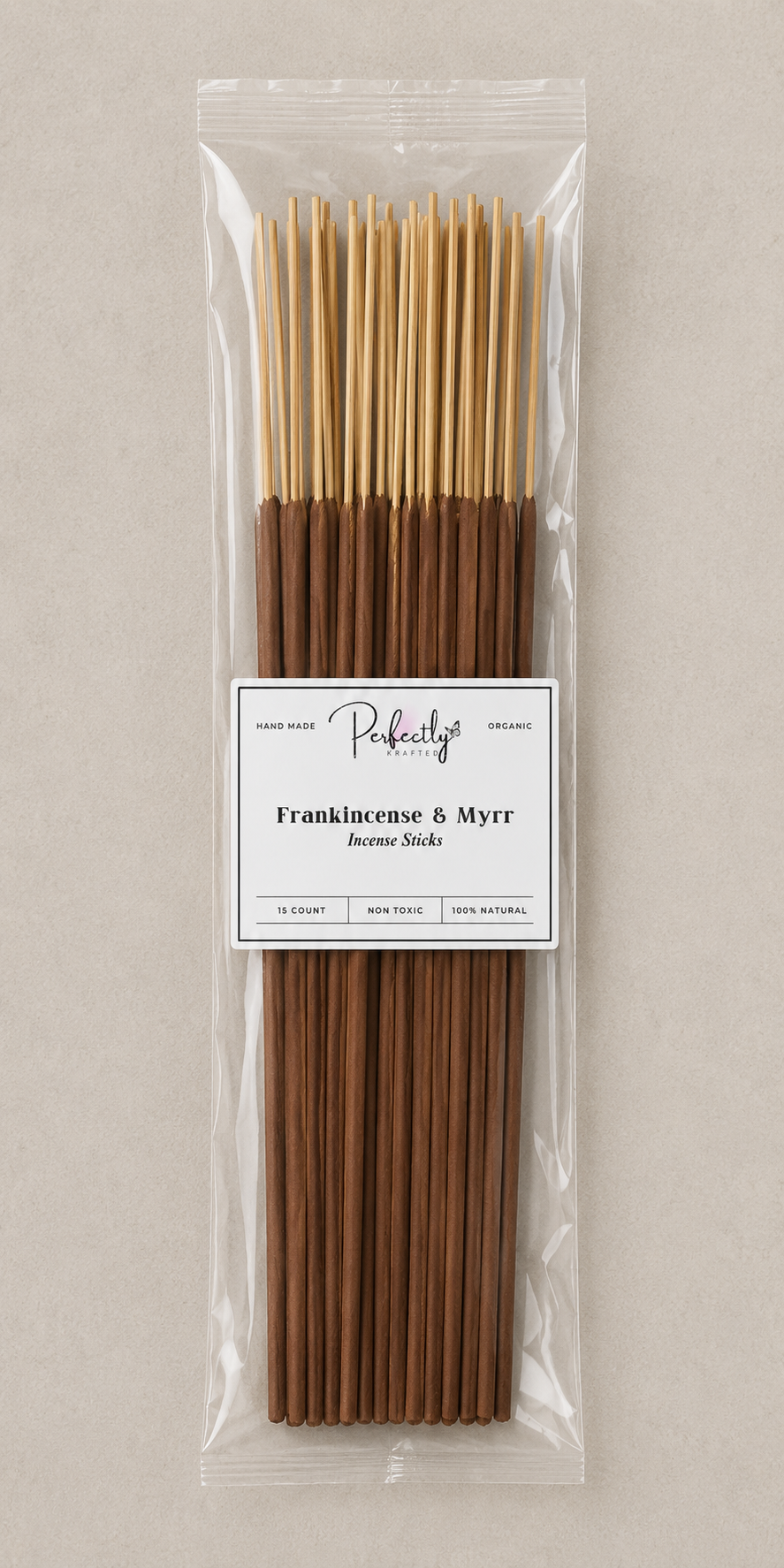 Frankincense and Myrr Nautural Joss & Bamboo Incense Sticks (15 count)