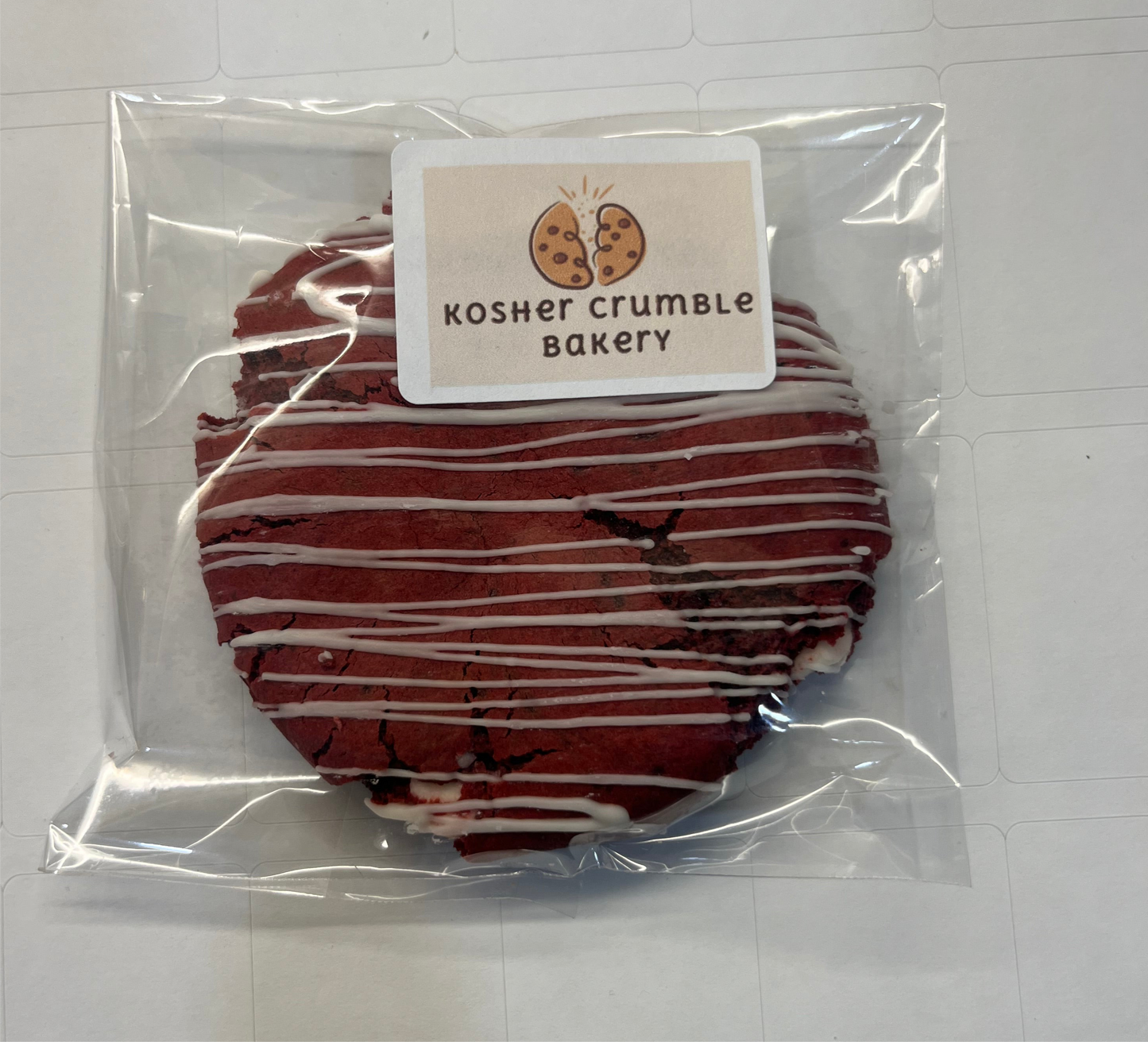 Half Dozen  White Chocolate Red Velvet Gourmet Jumbo Cookies