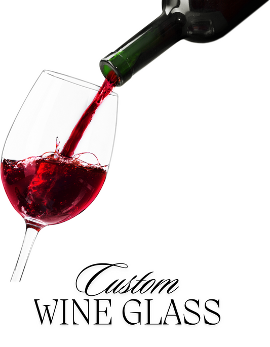 2 Piece Custom Wine Glass Set