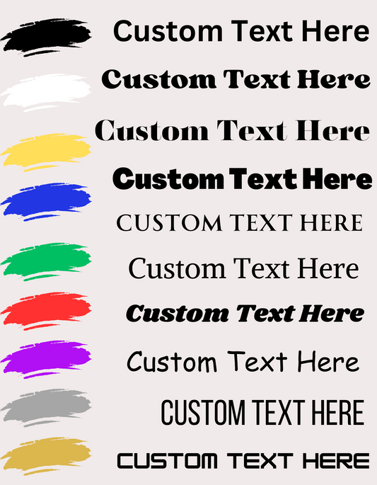 TWO COLOR DESIGN ONLY Customizable Vinyl Decal Orders