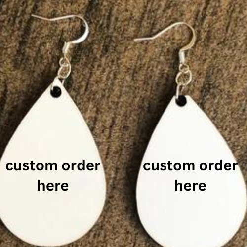 Custom hand crafted earing order placement