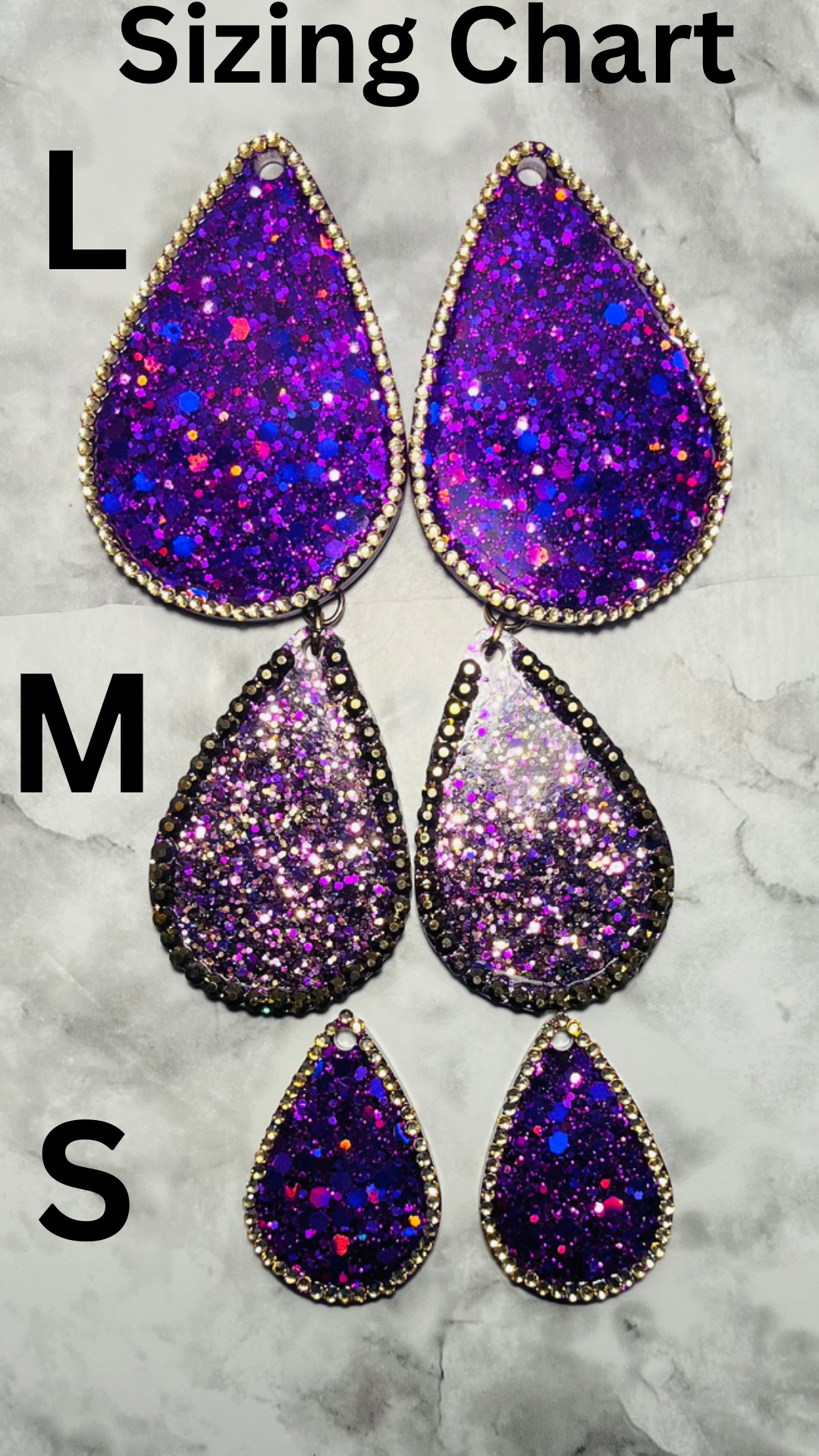 Coffee Brown with Gold Gems Pre-Made Hand Crafted Tear Drop Earrings