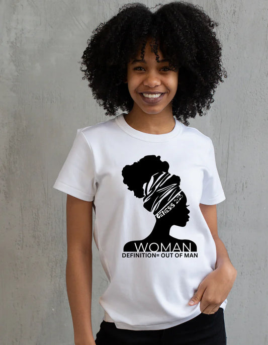 WOMAN=Out of Man Unisex Jersey T-Shirt Comfort Fit