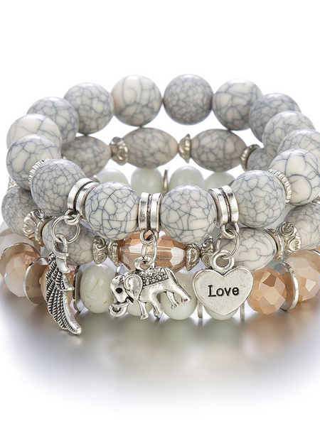 Fringe Multi-Layer Beaded Bracelet
