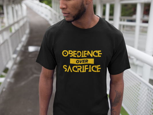 Obedience Over Sacrifice 100% Cotton  Softstyle MenT-Shirt