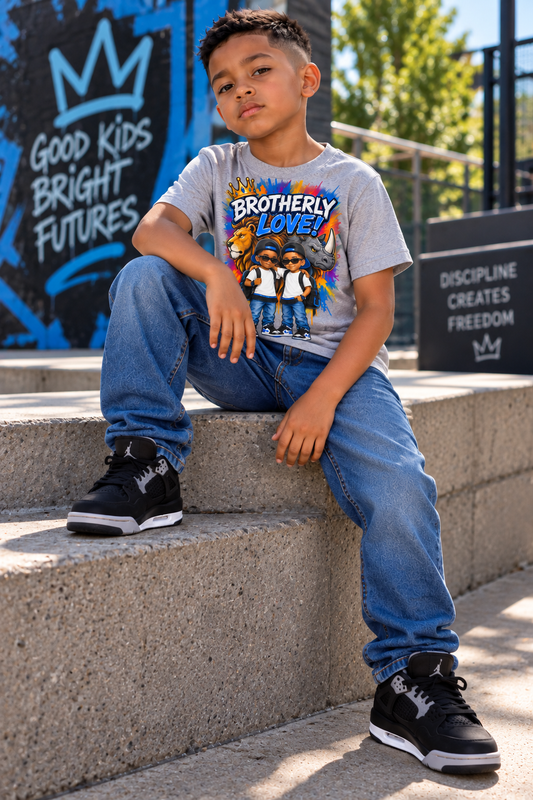 Brotherly Love Kids T‑Shirt —  Design