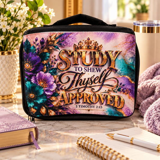 Custom Study to Shew Thyself Approved Bible case