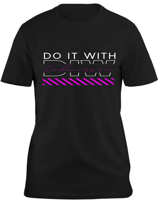Do It With Submission Black 100% Cotton Soft T-shirt