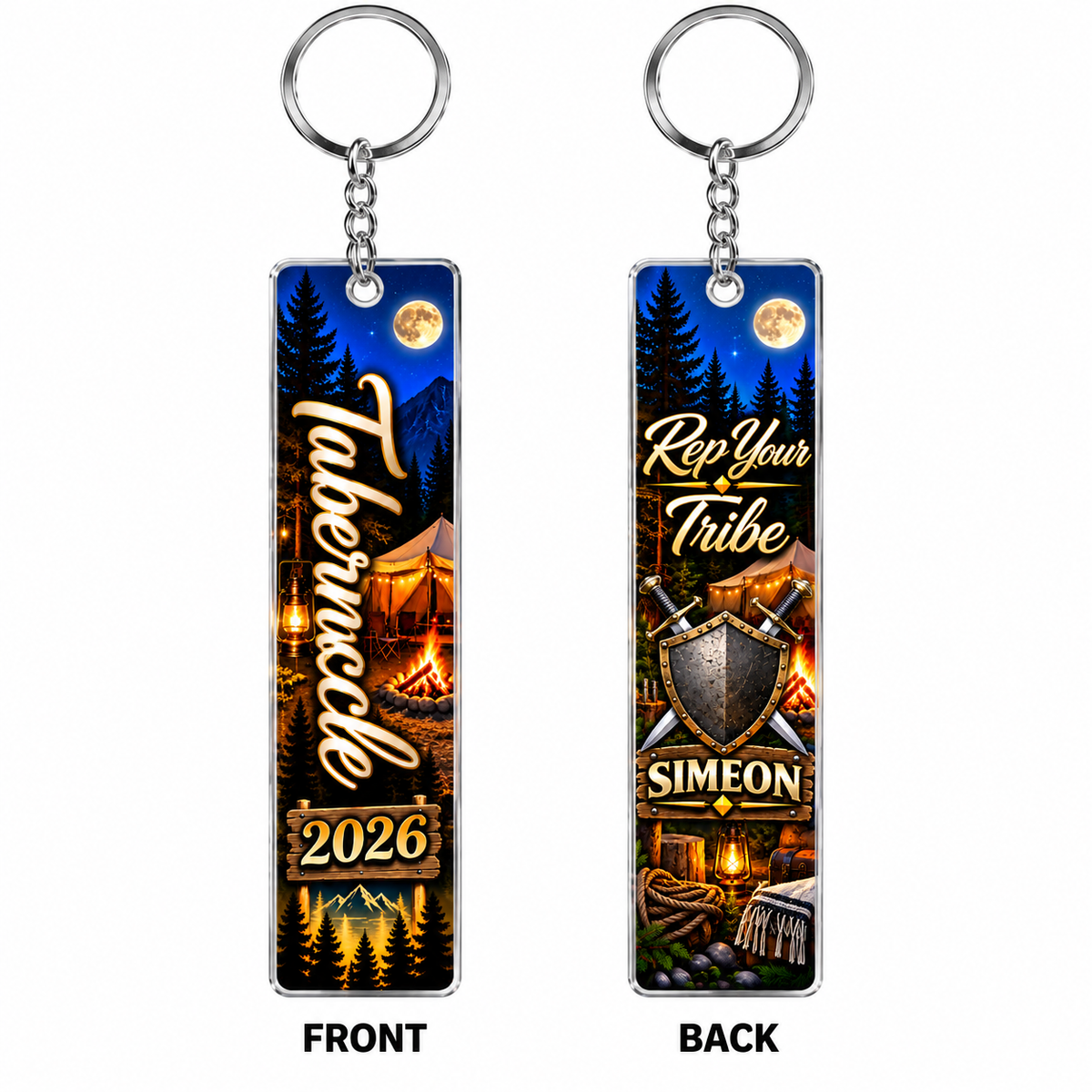 Tabernacles 2026 Rep Your Tribe Double-Sided Acrylic Keychain