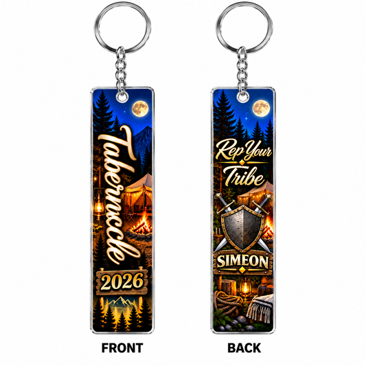 Tabernacles 2026 Rep Your Tribe Double-Sided Acrylic Keychain