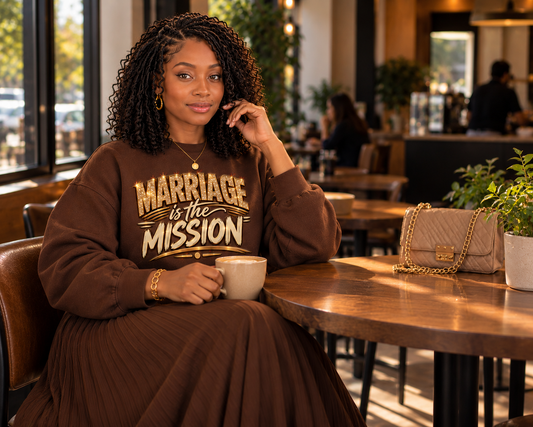 Marriage is the Mission Crewneck Sweatshirt  Graphic Pullover