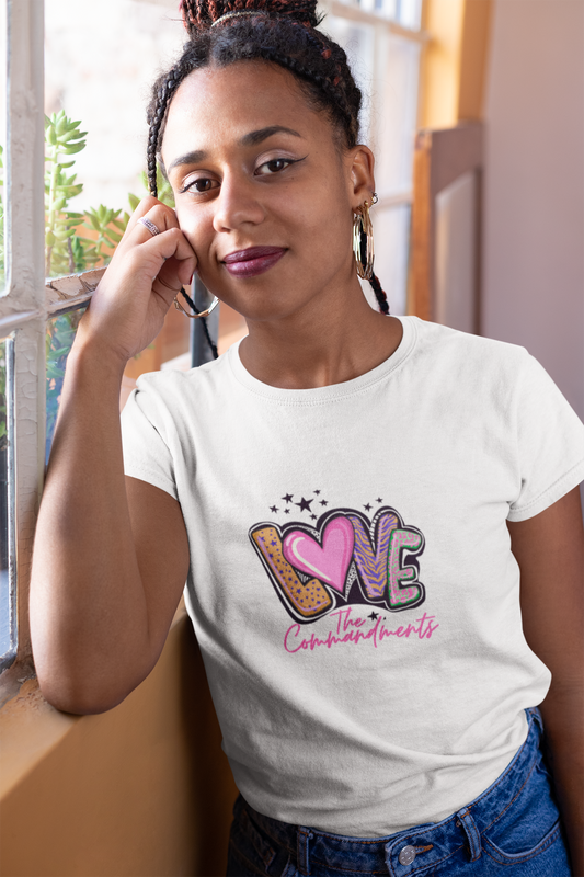 Love The Commandments 100% Cotton T-shirt.