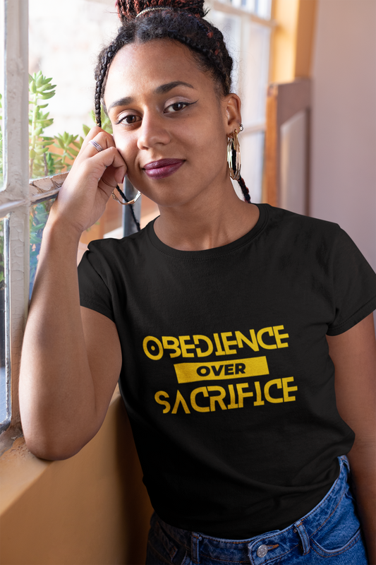 Obedience Over Sacrifice 100% Cotton  Softstyle T-Shirt