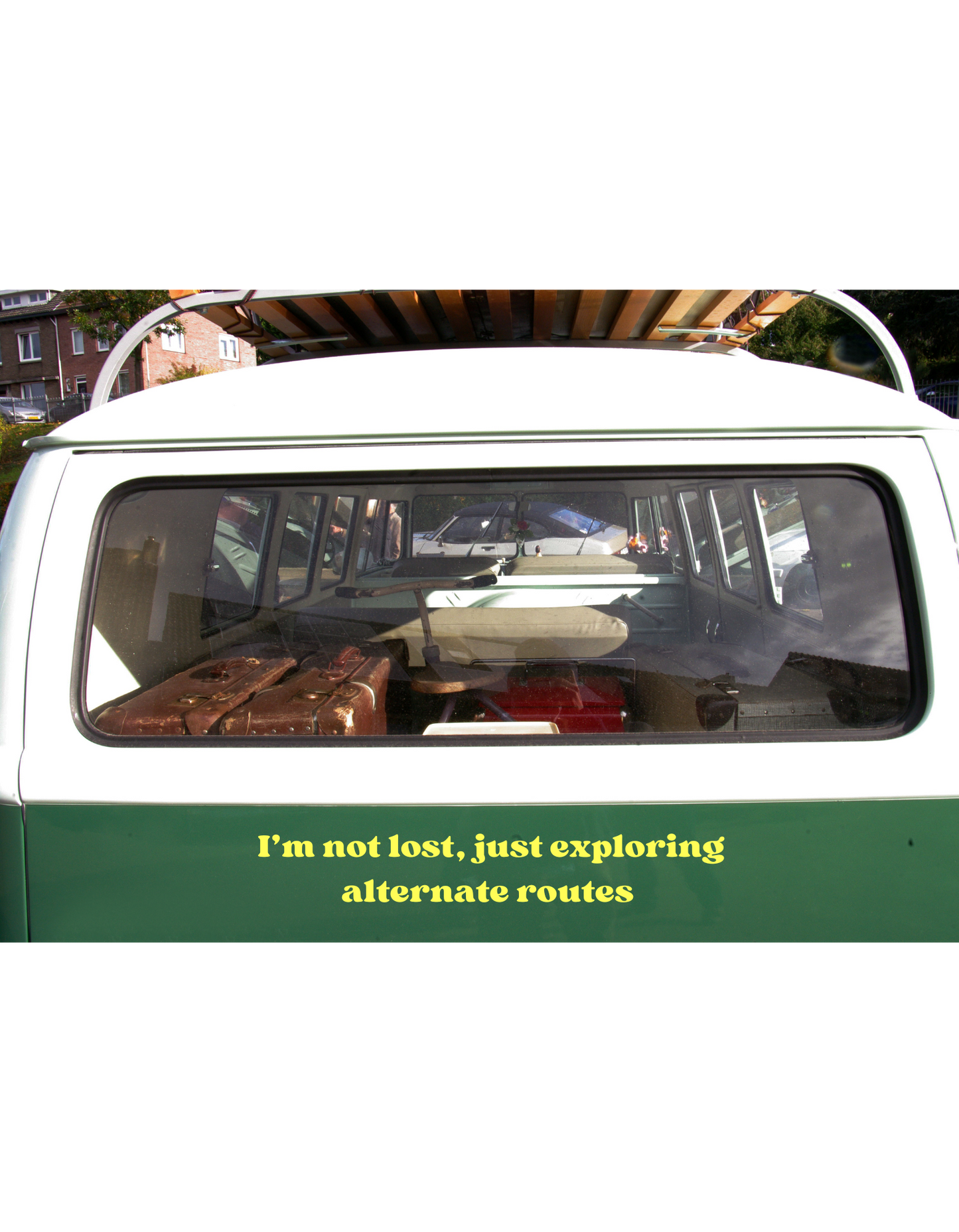 I'm not lost, just exploring alternate routes vinyl car decal