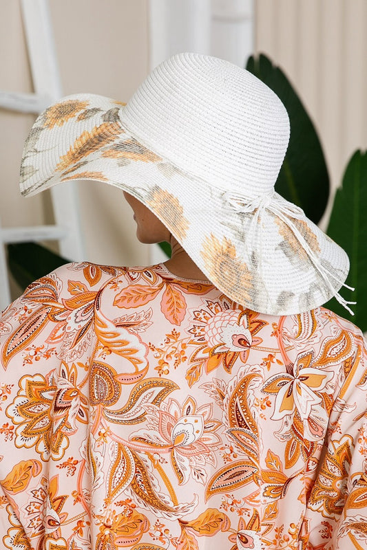 Sunflower Bow Detail Sunhat