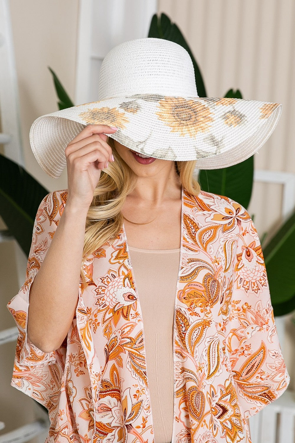 Sunflower Bow Detail Sunhat